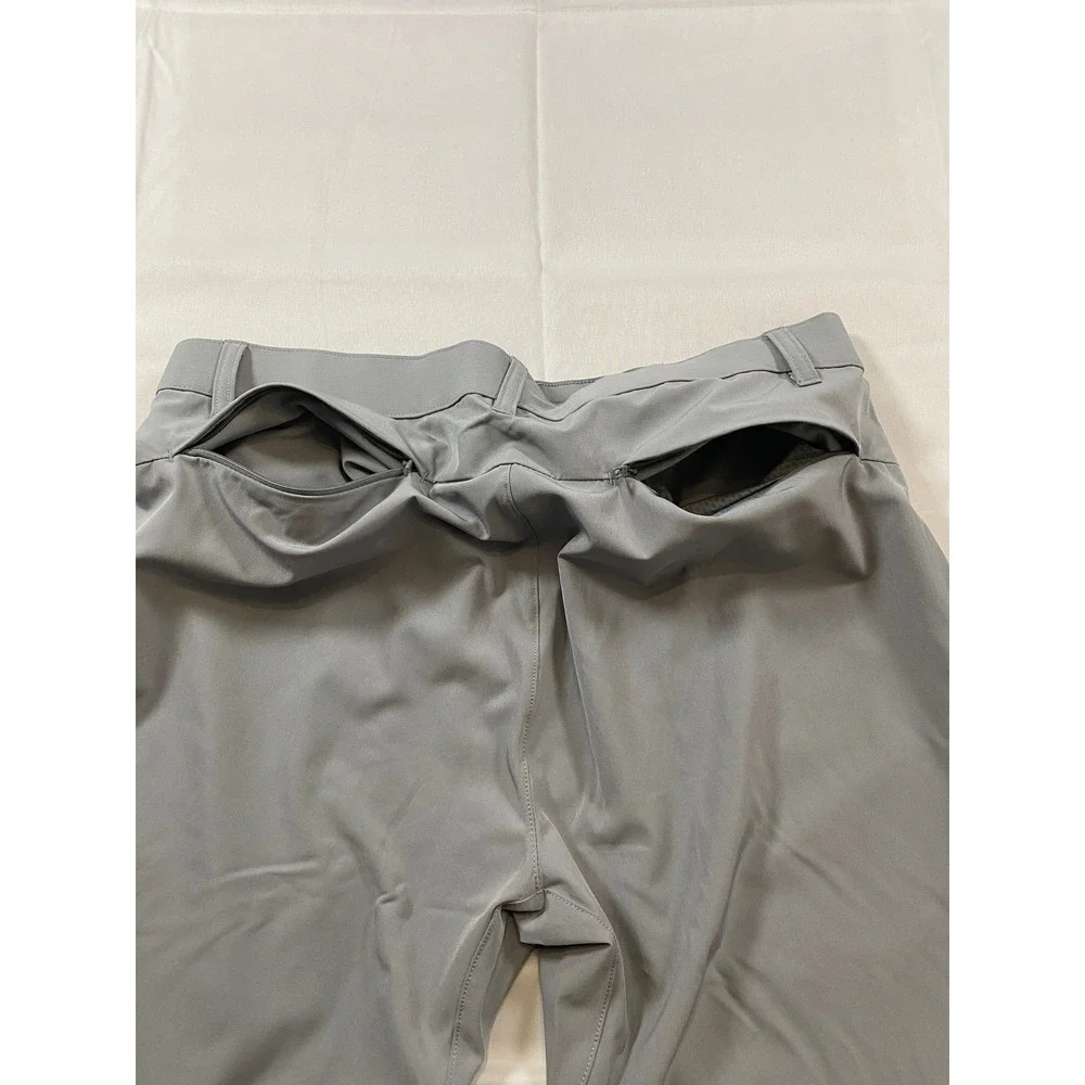 Fabletics Mens Only-Way Tech Pants Grey Performance Golf Trousers 31x32